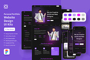 Portofolio Web Landing Page UI KIT, a Landing Page Template by UICreative (Thumbnail 1 of 4)