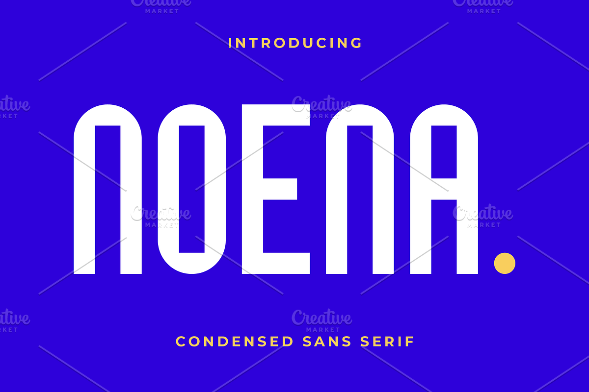 Noena Condensed Sans Font, a Sans Serif Font by Artiveko (Photo 1 of 7)