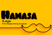 Hamasa Fun Display Font, a Font by Arendxstudio (Thumbnail 1 of 7)