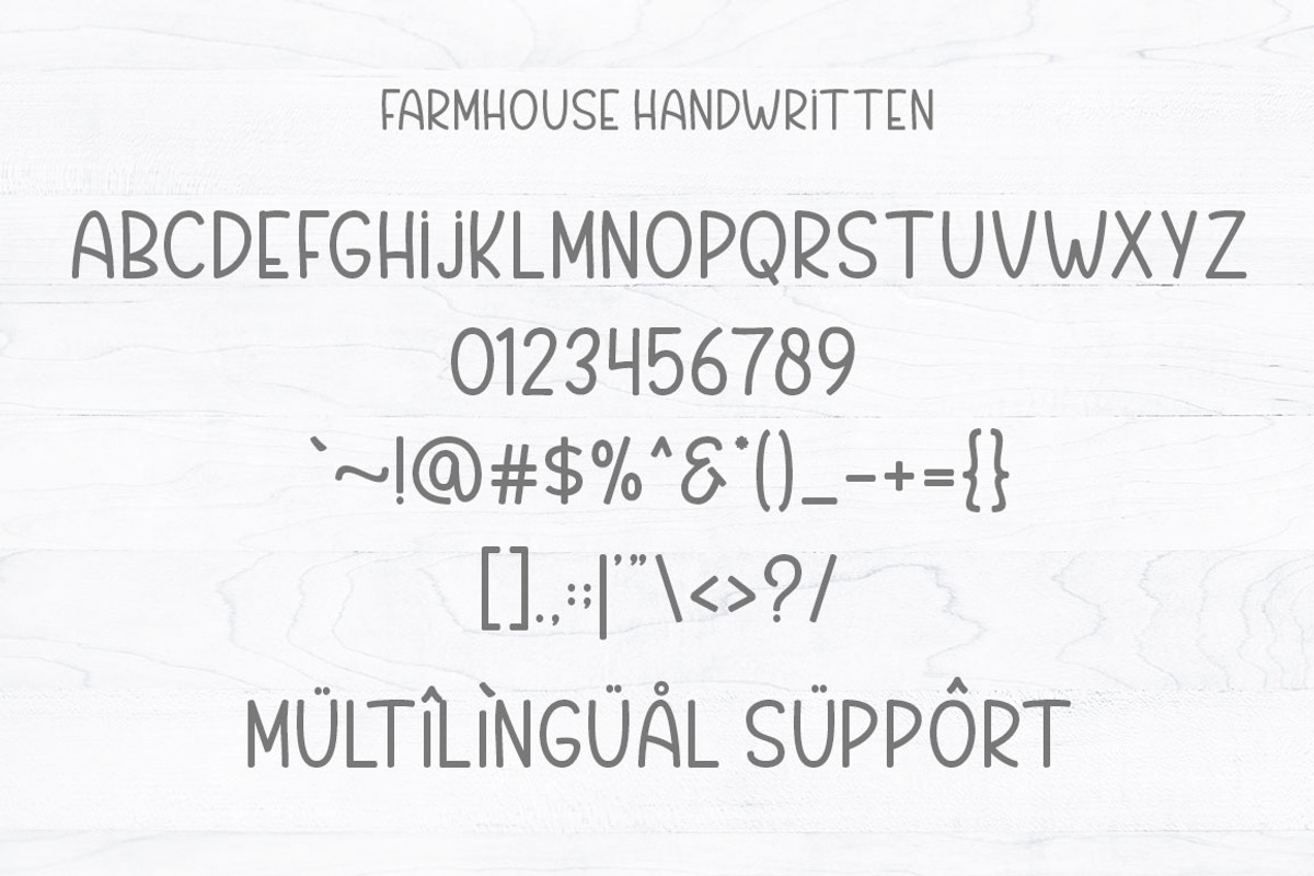 Farmhouse Handwritten - Font Duo, a Script Font by Rotterlab Studio (Photo 10 of 12)