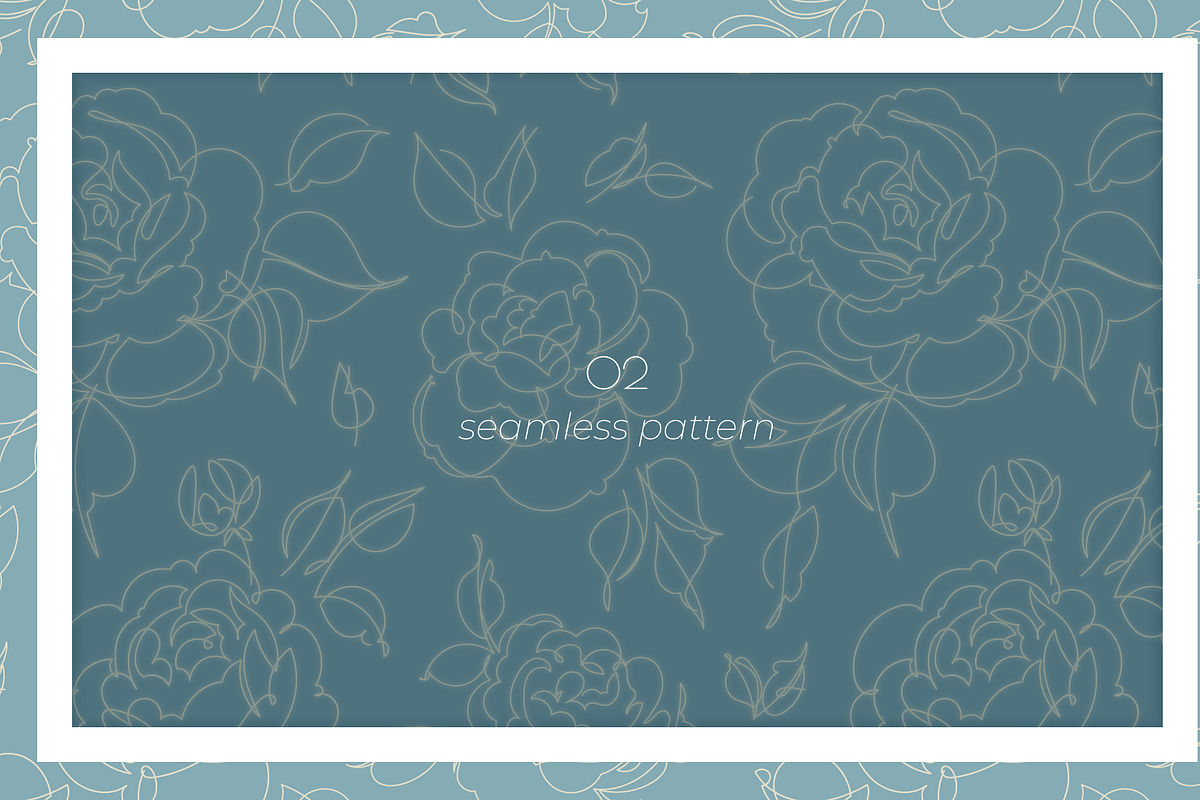 One Line Rose Flower Illustrations, a Decorative Illustration by Alina Kruss (Photo 3 of 9)
