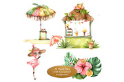 Summer At The Pool Clipart Set, a Seasonal Illustration by The Dutch Lady Designs (Thumbnail 4 of 6)
