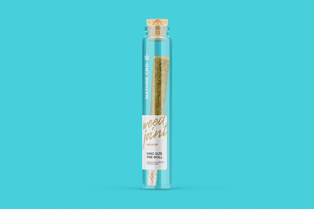 Weed Joint in Glass Tube Mockup, a Product Mockup by easymock 2 (Photo 11 of 12)