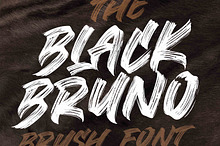 SALE! BLACK BRUNO // Brush Font