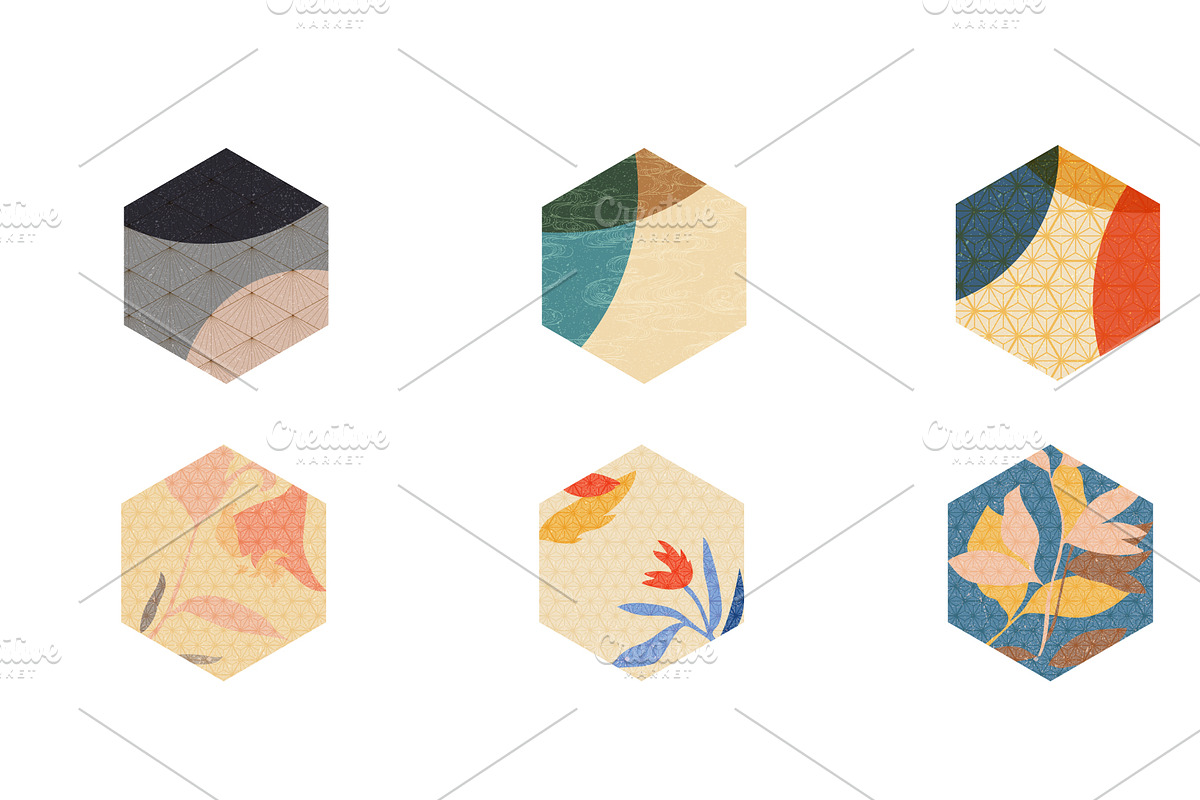 Abstract elements in Japanese style, an Object Graphic by marukopum (Photo 3 of 5)