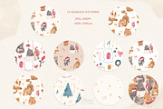 CAT CHRISTMAS. Watercolor clipart, an Animal Illustration by OlliArtDesign (Thumbnail 6 of 8)