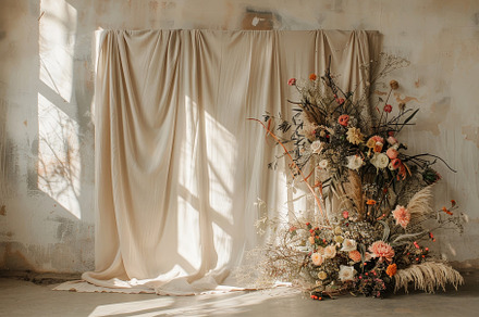 A beautifully crafted floral arrange, a Photo by Tanuart