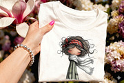 Whimsical Summer Girls Clipart, a Person Illustration by DreamCafeArt (Thumbnail 6 of 7)