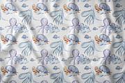 SALE! Watercolor nautical collection, an Animal Illustration by Tiana Geo (Thumbnail 24 of 27)