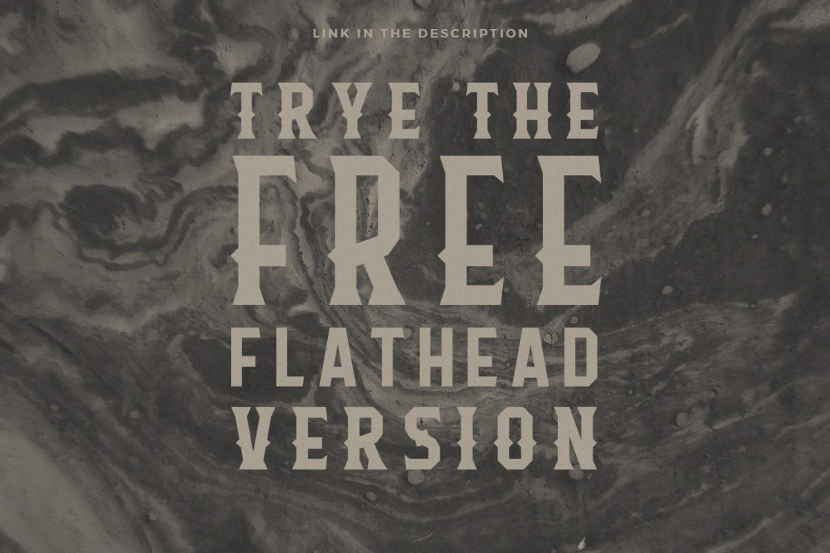 Flathead Vintage Typeface | Font, a Sans Serif Font by Headfonts (Photo 9 of 9)