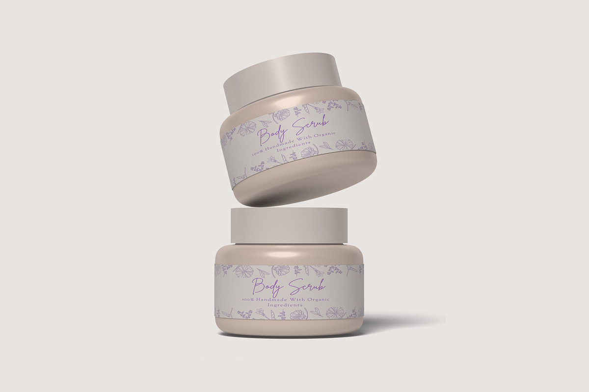 Cosmetic Jar Mockup, a Cups & Container Mockup by ulfatunnazira (Photo 3 of 6)