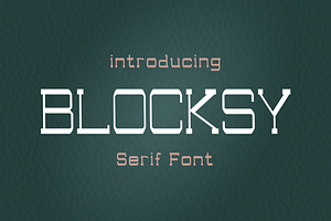 Blocksy - Modern Typeface