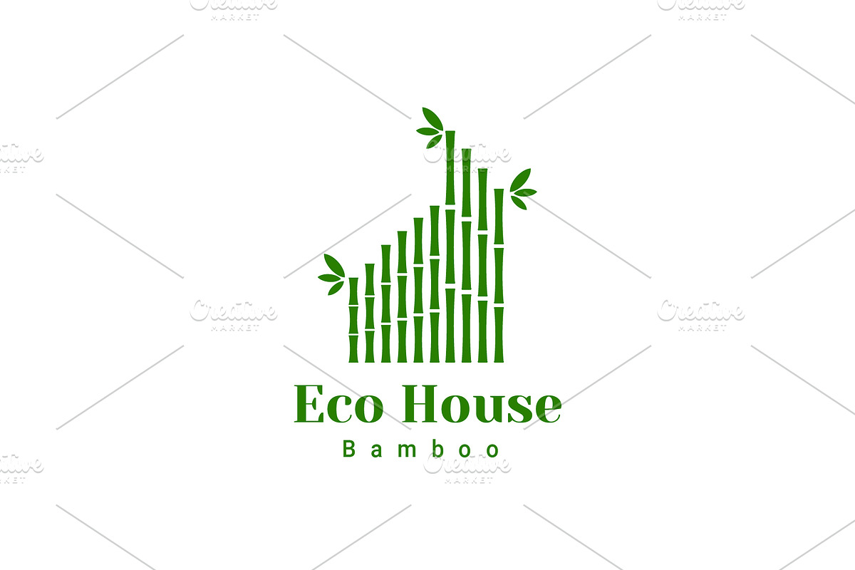Bamboo Eco House Nature Logo Set, a Branding & Logo Template by Dyn Studio (Photo 4 of 6)