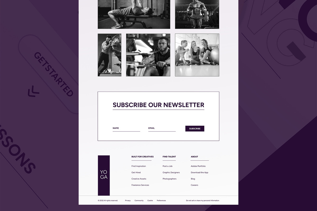 Fitness Landing Page Template, an UI Kit Template by CreativeShaper (Photo 6 of 6)