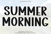 Summer Morning, a Font by FreshTypeINK (Thumbnail 1 of 8)