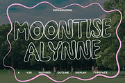 Moontise Alynne - Outline Display, a Sans Serif Font by Indotype Foundry (Thumbnail 1 of 10)