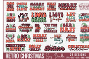 Retro Christmas SVG Bundle, an Object Graphic by BeeCraftR (Thumbnail 10 of 12)