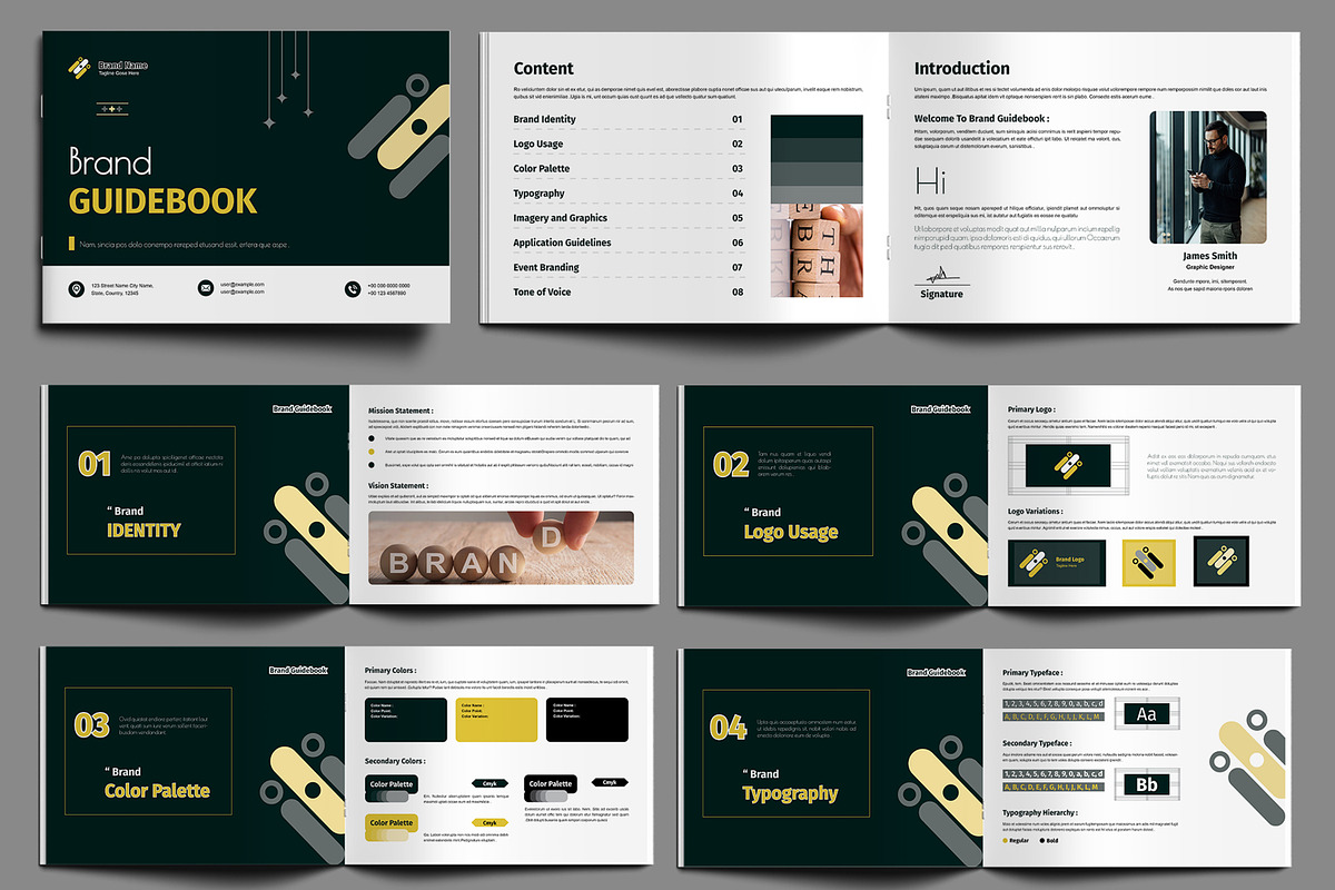 Brand Guidebook Template Layout, a Brochure Template by MightyDesign (Photo 1 of 6)