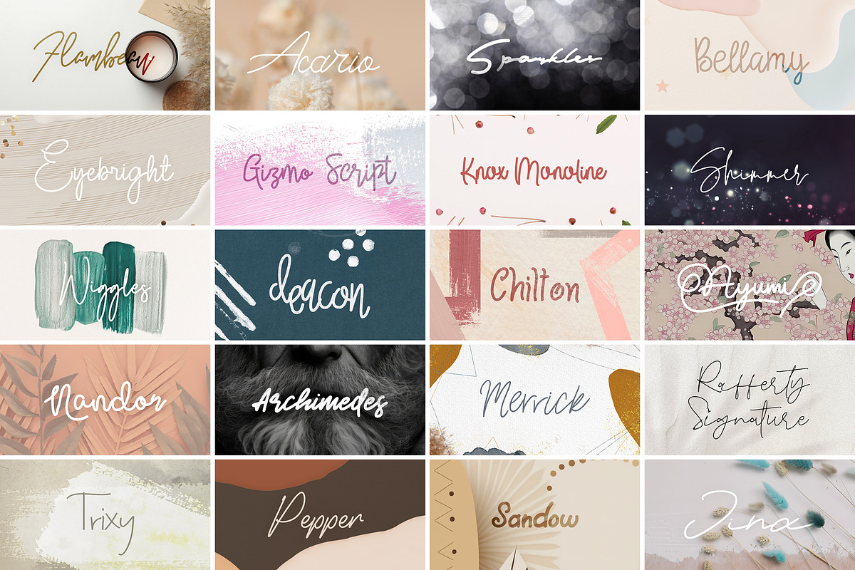 Chic and Unique Font Bundle Vol 1, a Font by Keke Studio (Photo 5 of 6)