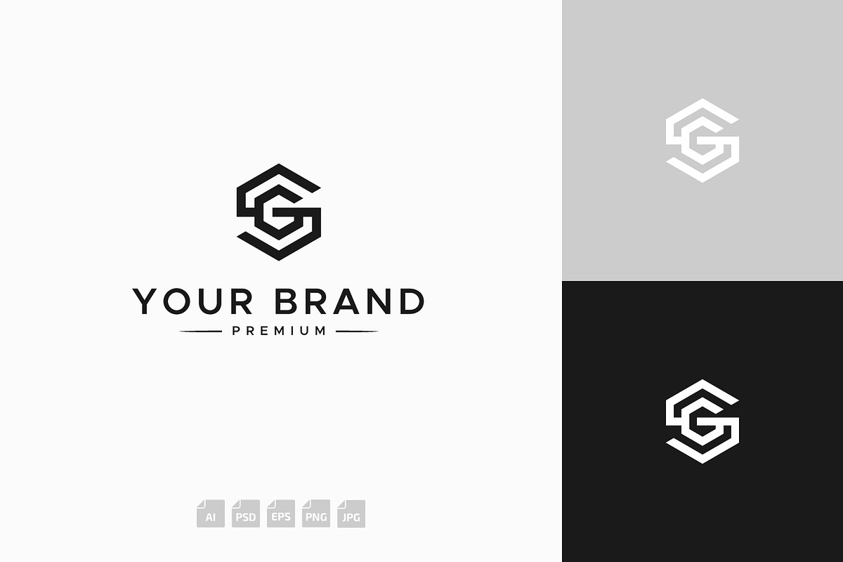 SG Branding Minimalist Logo, a Branding & Logo Template by tkzgraphic (Photo 1 of 2)