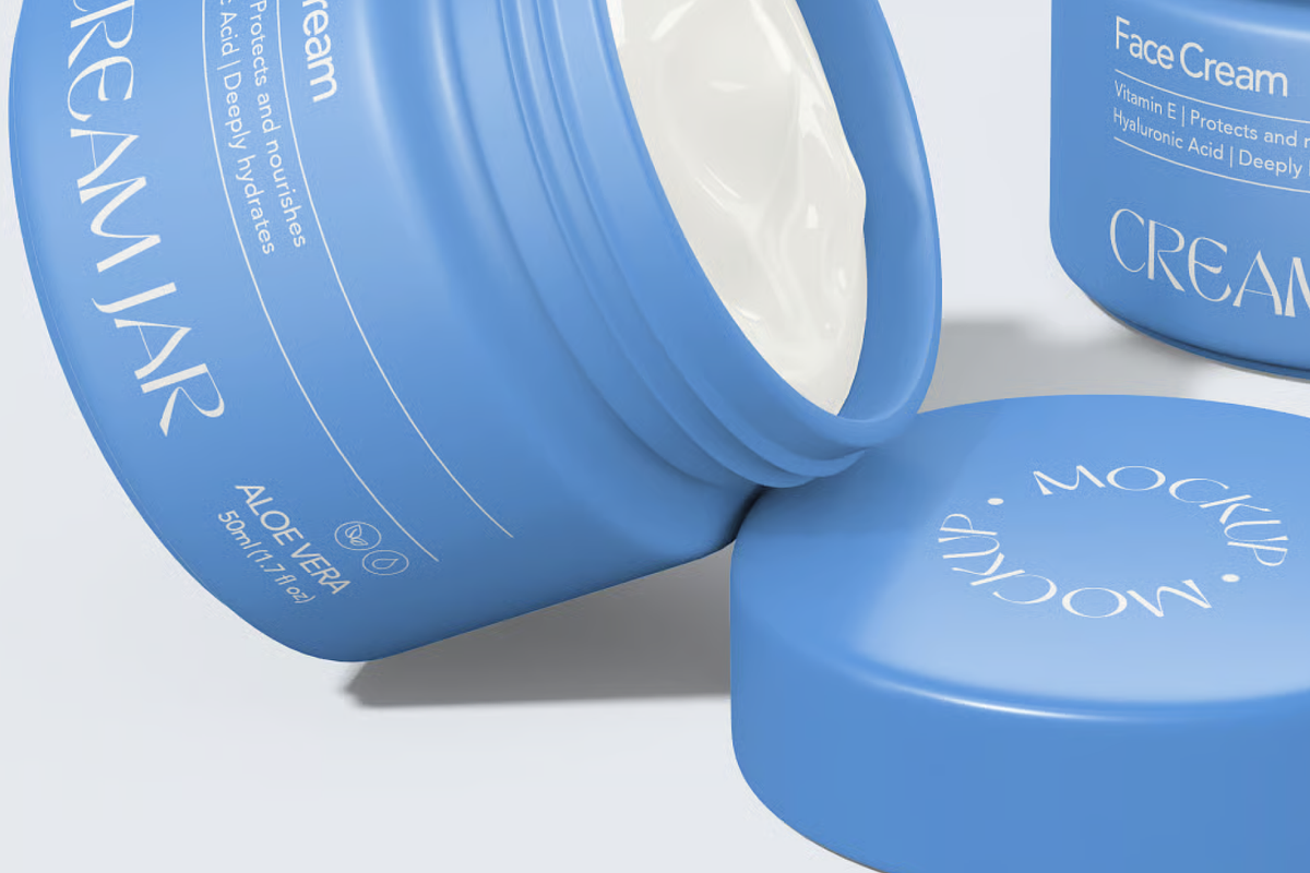Luxury Cosmetic Cream Jar Mockup, a Packaging Mockup by graphicsauce (Photo 4 of 4)