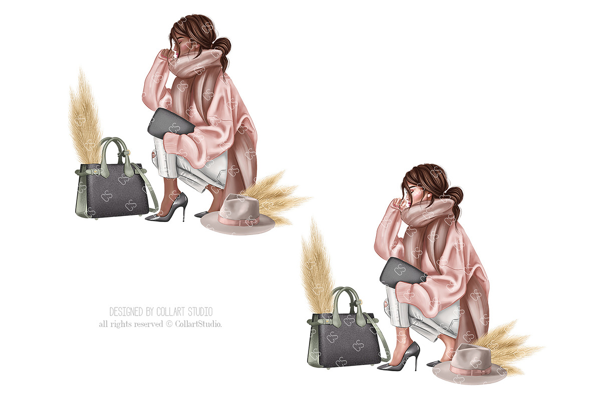 Fashion Illustrations, cozy fashion, an Illustration by Collart Studio (Photo 6 of 10)