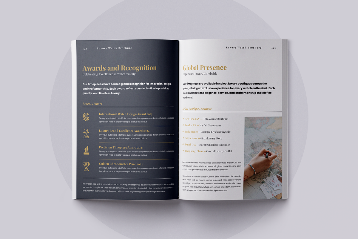 Luxury Watch Brochure | Canva, a Brochure Template by ArtisticLand (Photo 9 of 11)
