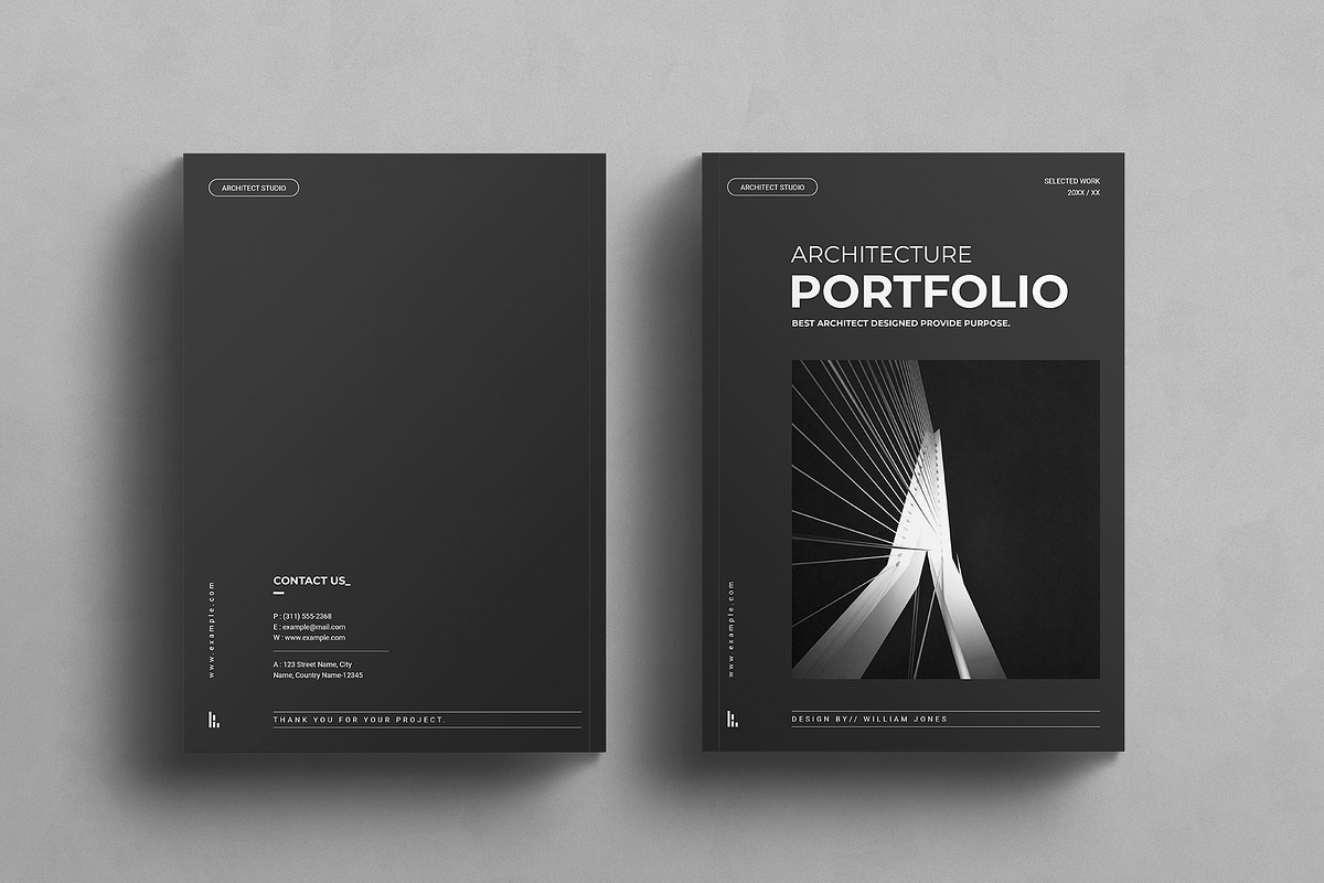 Architecture Portfolio Brochure, a Brochure Template by MassiveCreator (Photo 8 of 8)