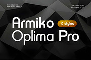 Armiko Oplima Pro Family Font, a Sans Serif Font by UICreative (Thumbnail 1 of 13)