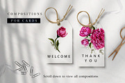 Realistic Peonies ClipArt & Patterns, an Object Graphic by Graphic Art (Thumbnail 4 of 10)