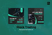 Stock Trading Instagram Post, a Social Media Template by CavenArt (Thumbnail 2 of 5)