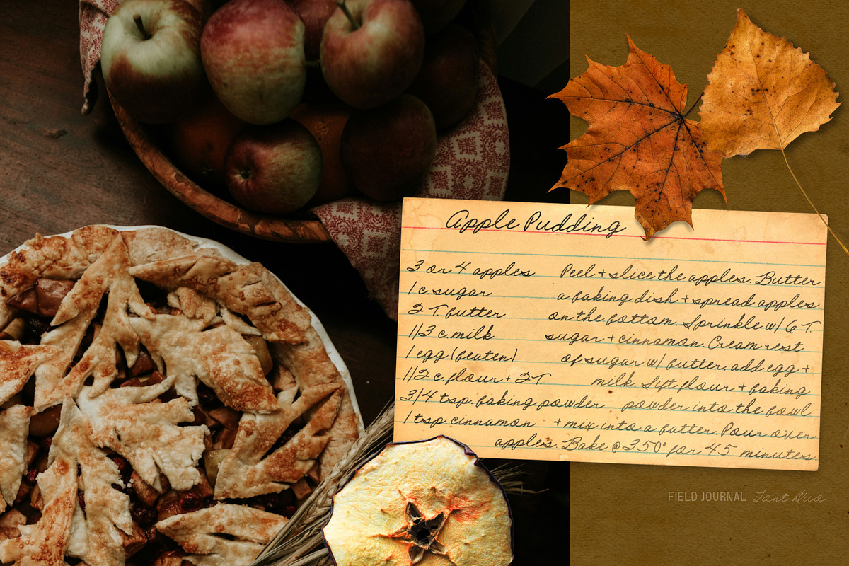 Field Journal Handwritten Font Duo, a Handwritten Font by Eclectic Anthology (Photo 3 of 11)