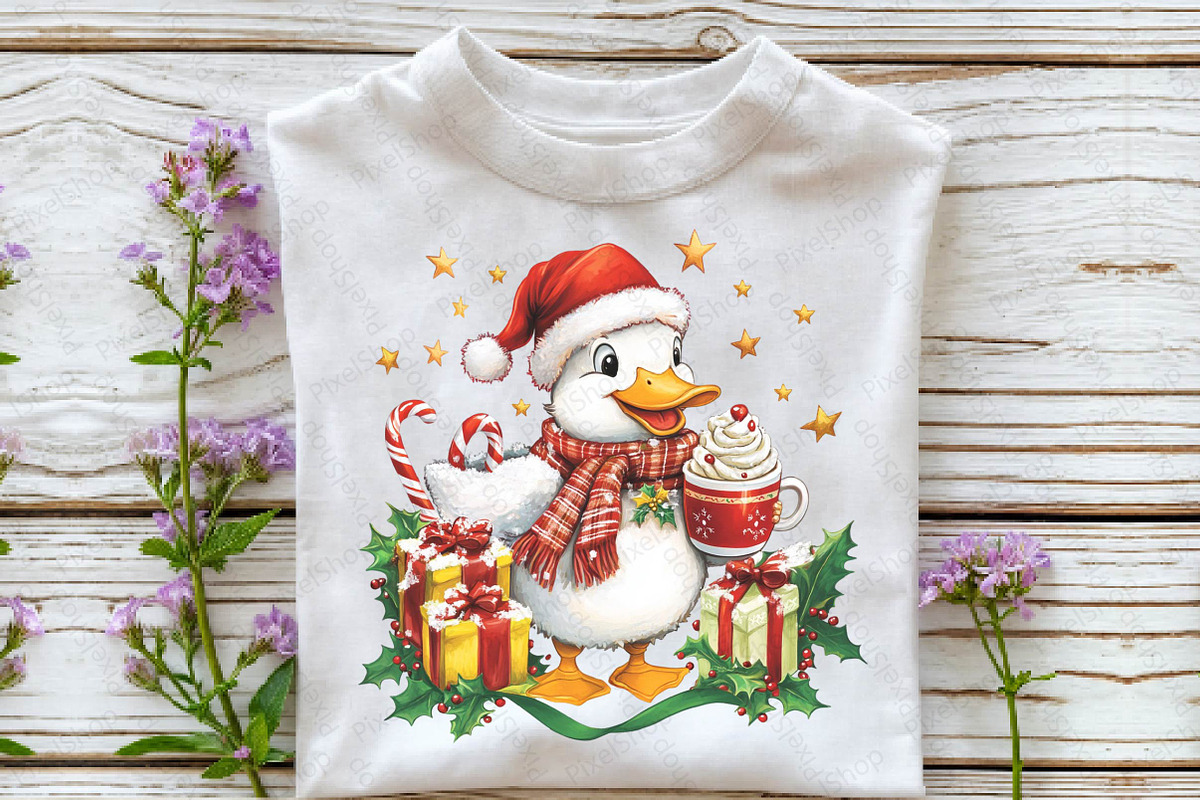 Christmas Goose with Cocoa & Gifts P, an Illustration by DreamPrint404 (Photo 2 of 7)