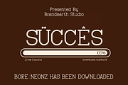 Bore Neonz – Retro Slab Serif, a Slab Serif Font by Brand Earth (Thumbnail 7 of 12)