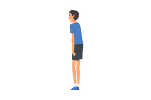 Young Man in Casual Clothes, a Person Illustration by TopVectors