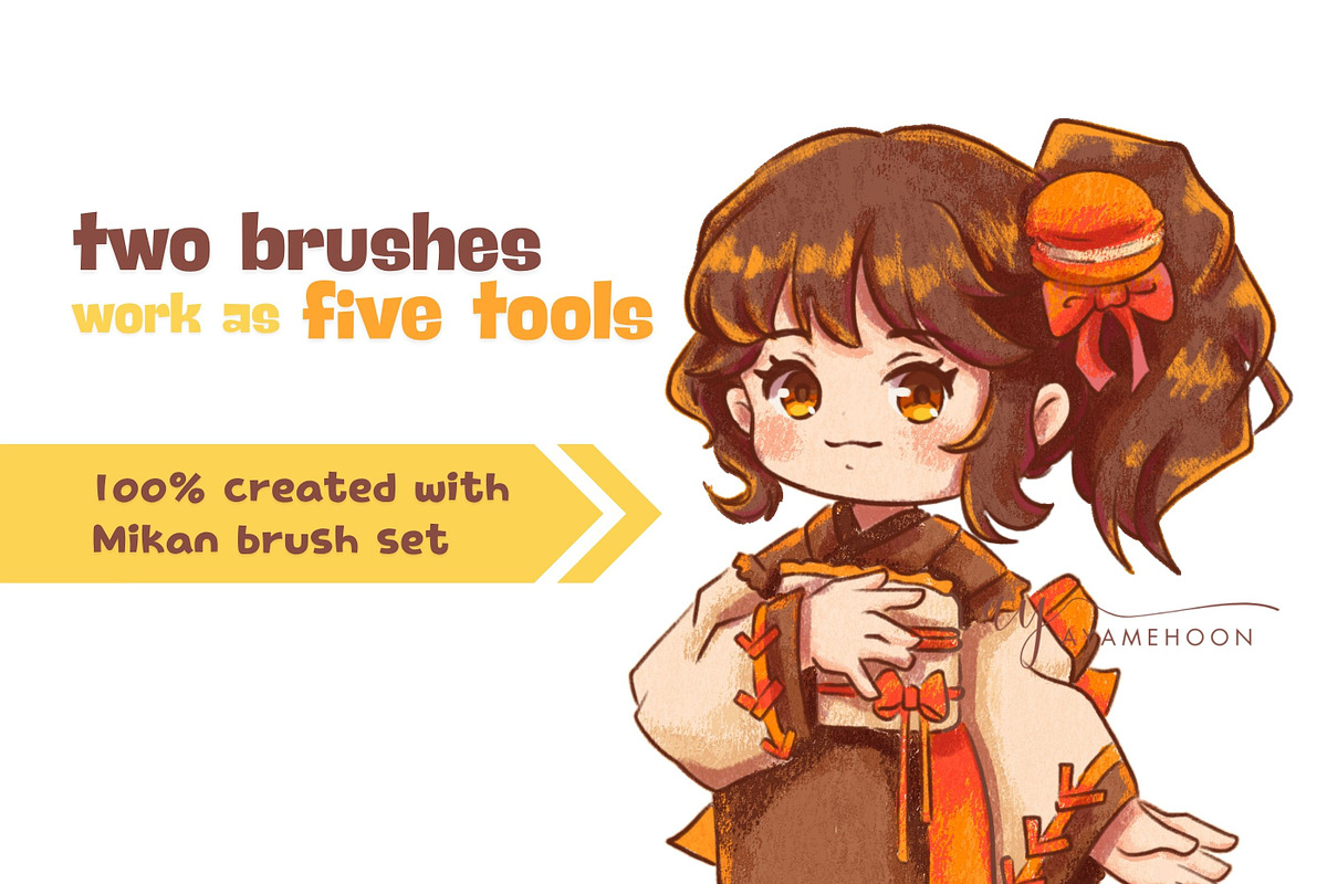 Procreate Mikan Soft Texture Brushes, a Brush Add-On by ProcreateiBox (Photo 2 of 6)