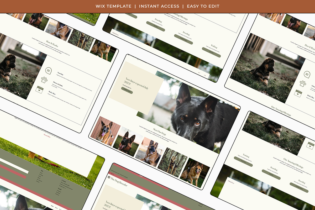 The Dog Breeder Wix Template, a Wix Template by Girl Boss From Home (Photo 7 of 8)