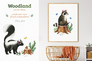 Woodland. Cute Forest Collection.