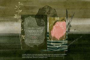 Botanical Imprints: Floral & Paper, an Object Graphic by Yuliya Derbisheva