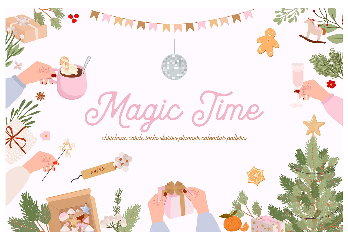 Magic Time - BIG CHRISTMAS PACK, a Decorative Illustration by Mio Buono (Photo 1 of 24)