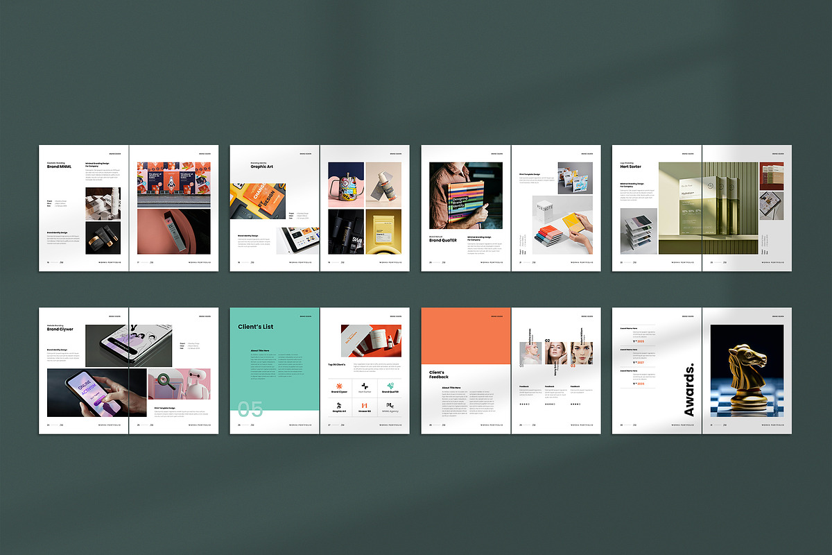 Works Portfolio Template | CANVA, a Brochure Template by TemplateFolio-Shop (Photo 15 of 15)