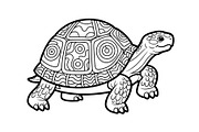 Turtle Line Art Illustration Bundle, an Illustration by Creativeshirt (Thumbnail 31 of 48)