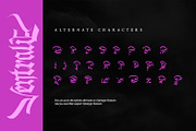 Ventralie, a Blackletter Font by Vintage Division (Thumbnail 10 of 10)