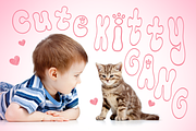 Cat and Dog Retro Groovy Font, a Handwritten Font by Babymimiart (Thumbnail 8 of 10)
