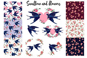 Swallow and flowers collection, a Decorative Illustration by Sweet_print (Thumbnail 1 of 4)