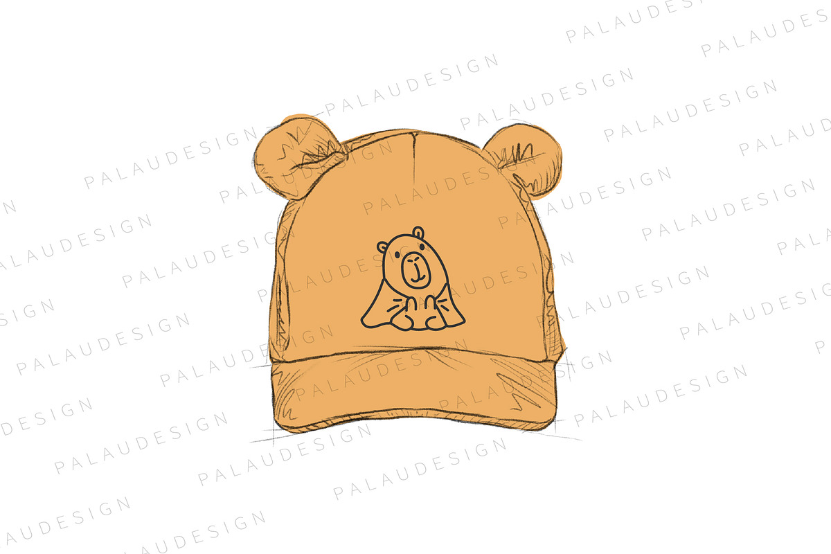 Kawaii Capybara Picnic Character, an Animal Illustration by Palau (Photo 8 of 12)