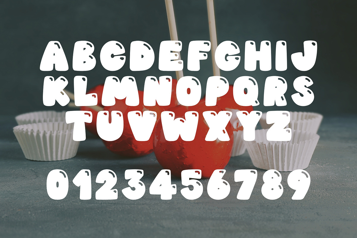 Bubble Display Font - Toffee Soda, a Handwritten Font by ZoloDesignHub (Photo 4 of 9)