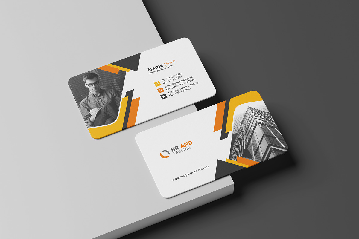 Elegant Modern Business Card Design, a Business Card Template by VectStock (Photo 1 of 4)
