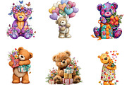 Whimsical Teddy Bear Mothers Day, an Illustration by Designking (Thumbnail 2 of 5)