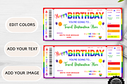 Happy Birthday Gift Boarding Pass, a Card Template by YasdeyDesigns (Thumbnail 7 of 7)